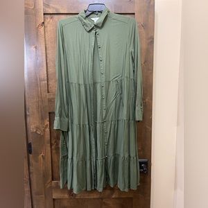 EUC Button Down Shirt Dress-XL (16-18)